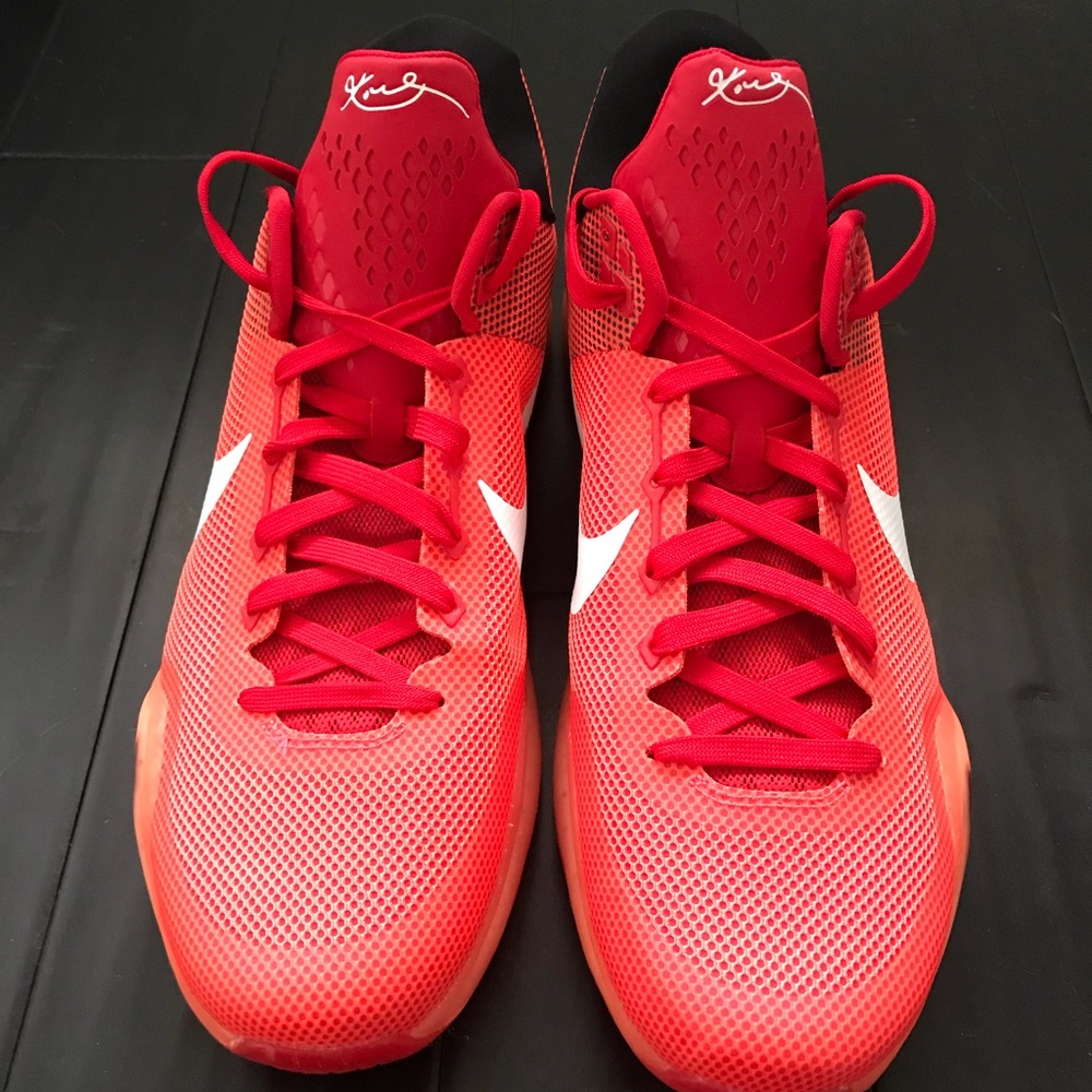 NIKE KOBE X BRIGHT CRIMSON RED LAKERS MAMBA 705317